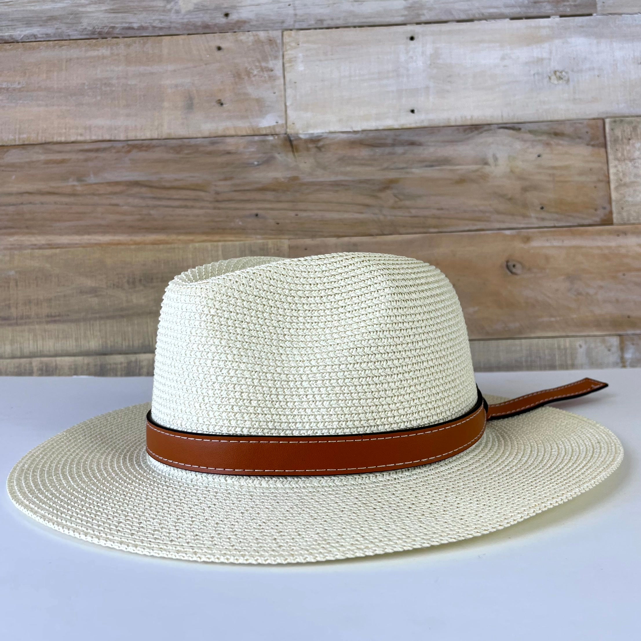 Skimmer Belt Straw Hat